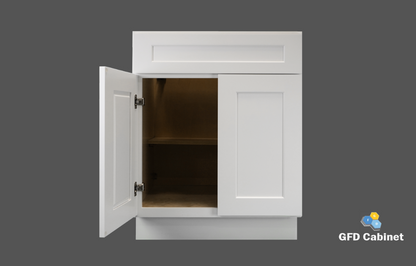 B27 Shaker Style Base Cabinet 27"Wx34-1/2"Hx24"D