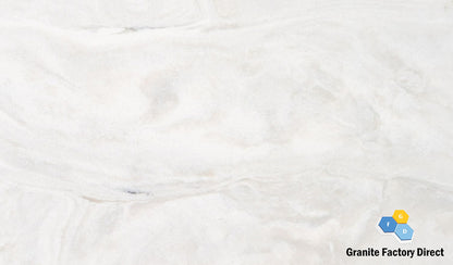 White Fusion Quartz GFD121 Countertop Prefab and Slab for sale