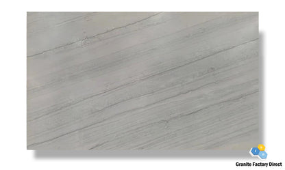 White Macaubas Quartzite Countertop Prefab for sale